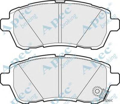 APEC BRAKING pad1626 -  Комплект тормозных колодок, дисковый тормоз